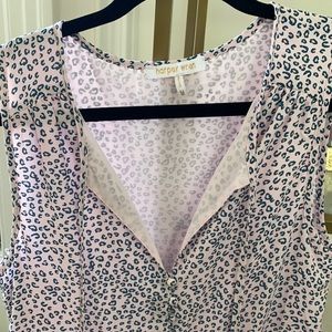 Harper Wren pink & blue cheetah dress